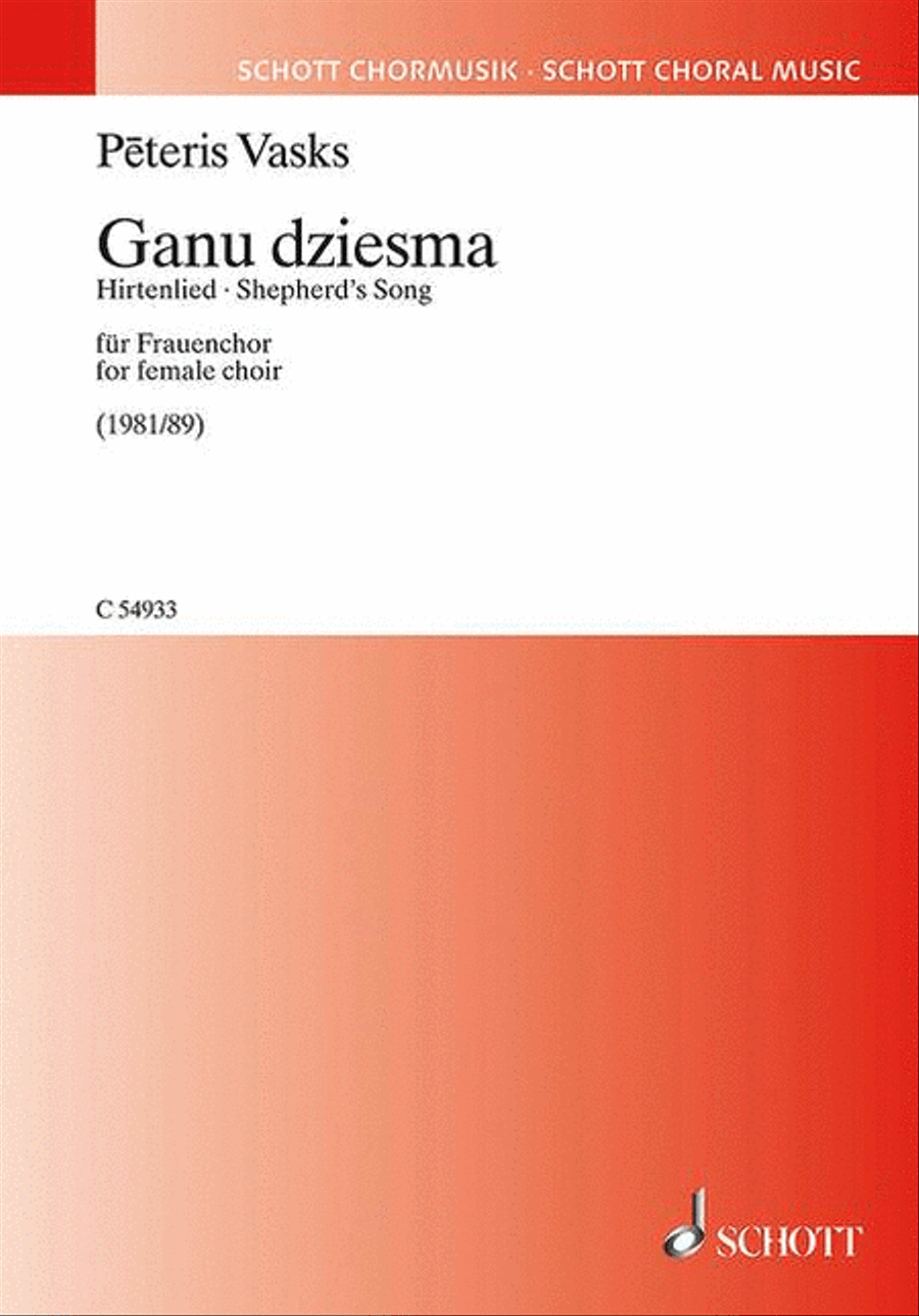 Ganu dziesma Ganu dziesma Women's Choir scores gallery preview page 1
