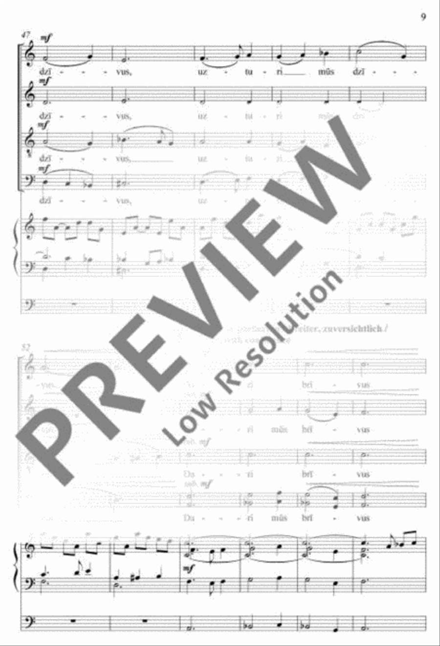 Lūgšana Latvijai 4-Part scores gallery preview page 10