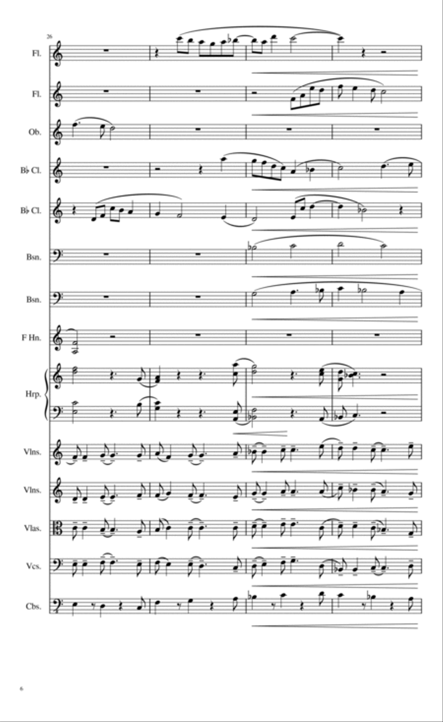 Serenade for Small Orchestra Chamber Orchestra scores gallery preview page 6