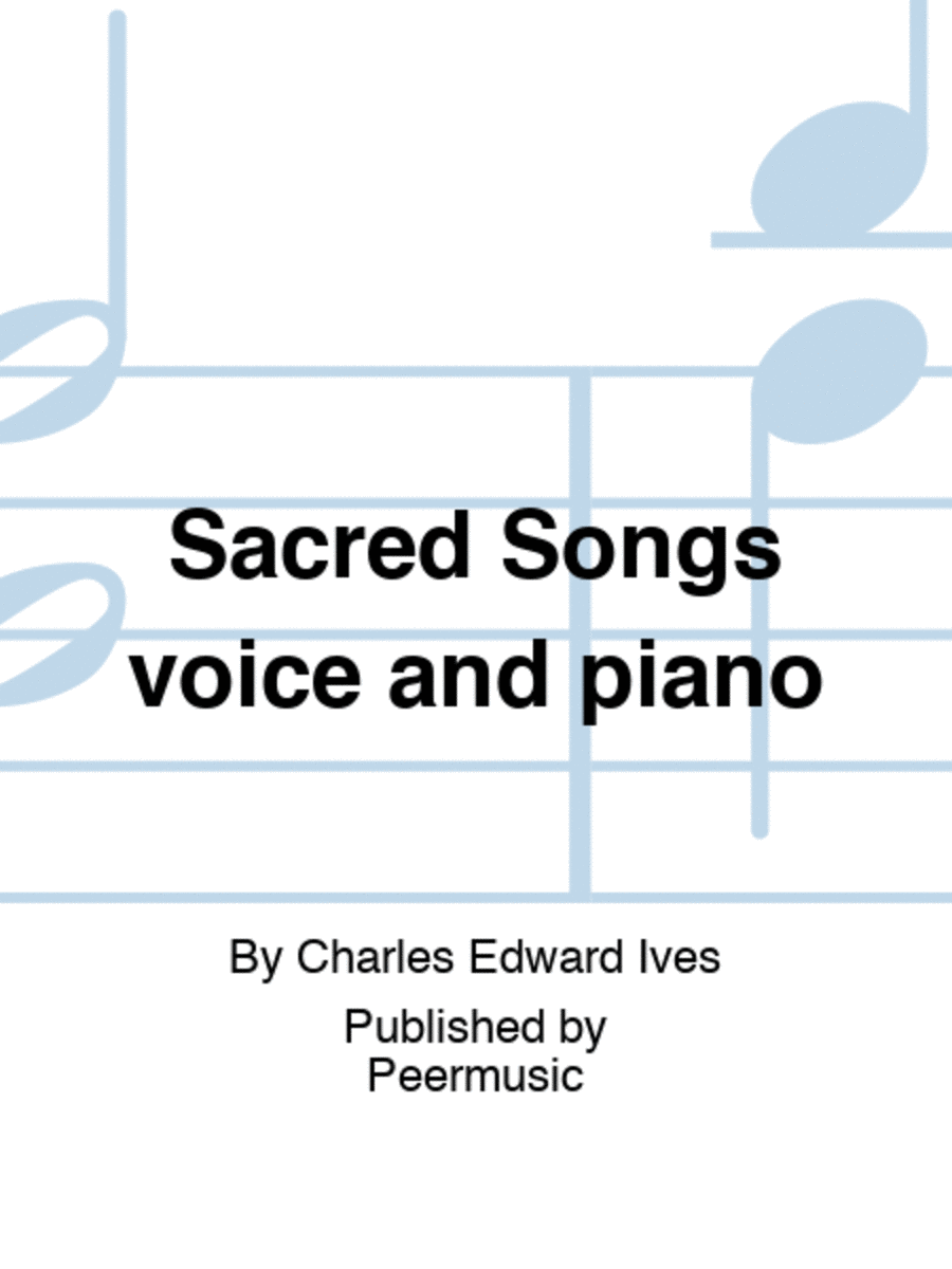Sacred Songs voice and piano