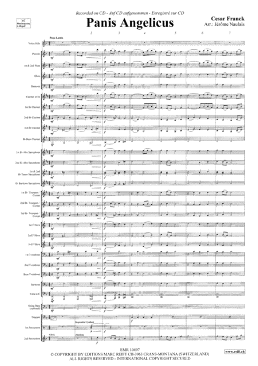 Panis Angelicus Panis Angelicus Concert Band scores gallery preview page 3
