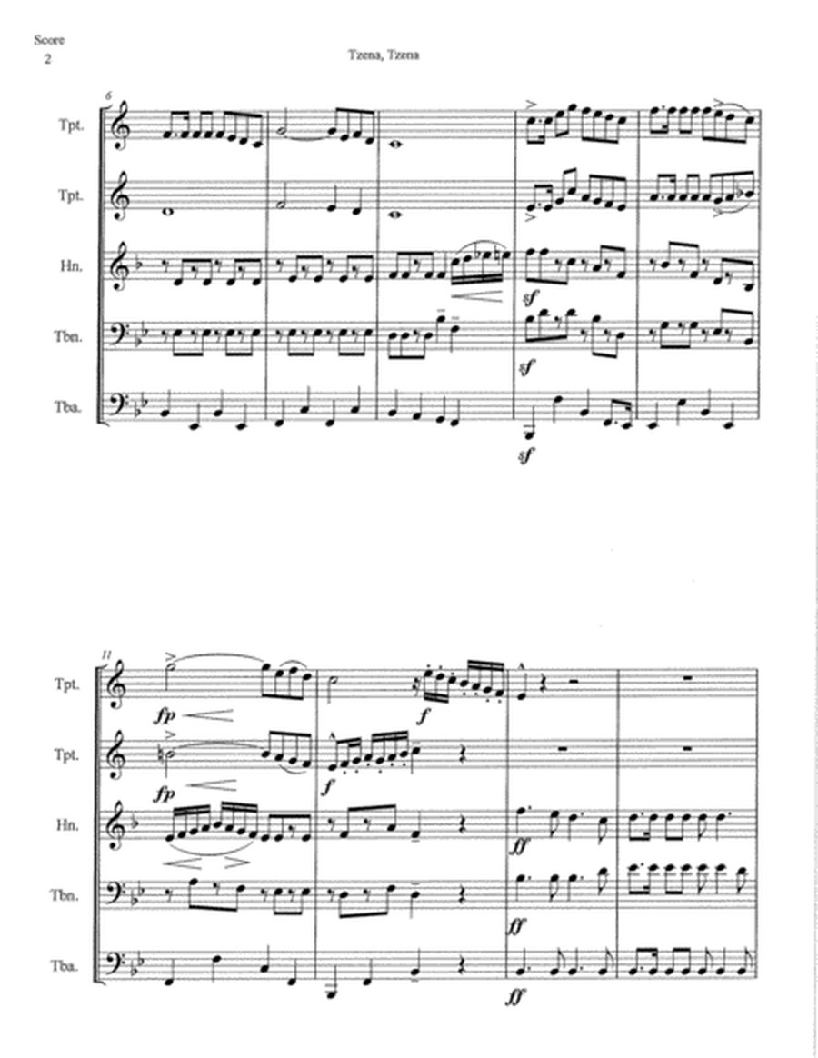 Three Klezmer Tunes for Brass Quintet