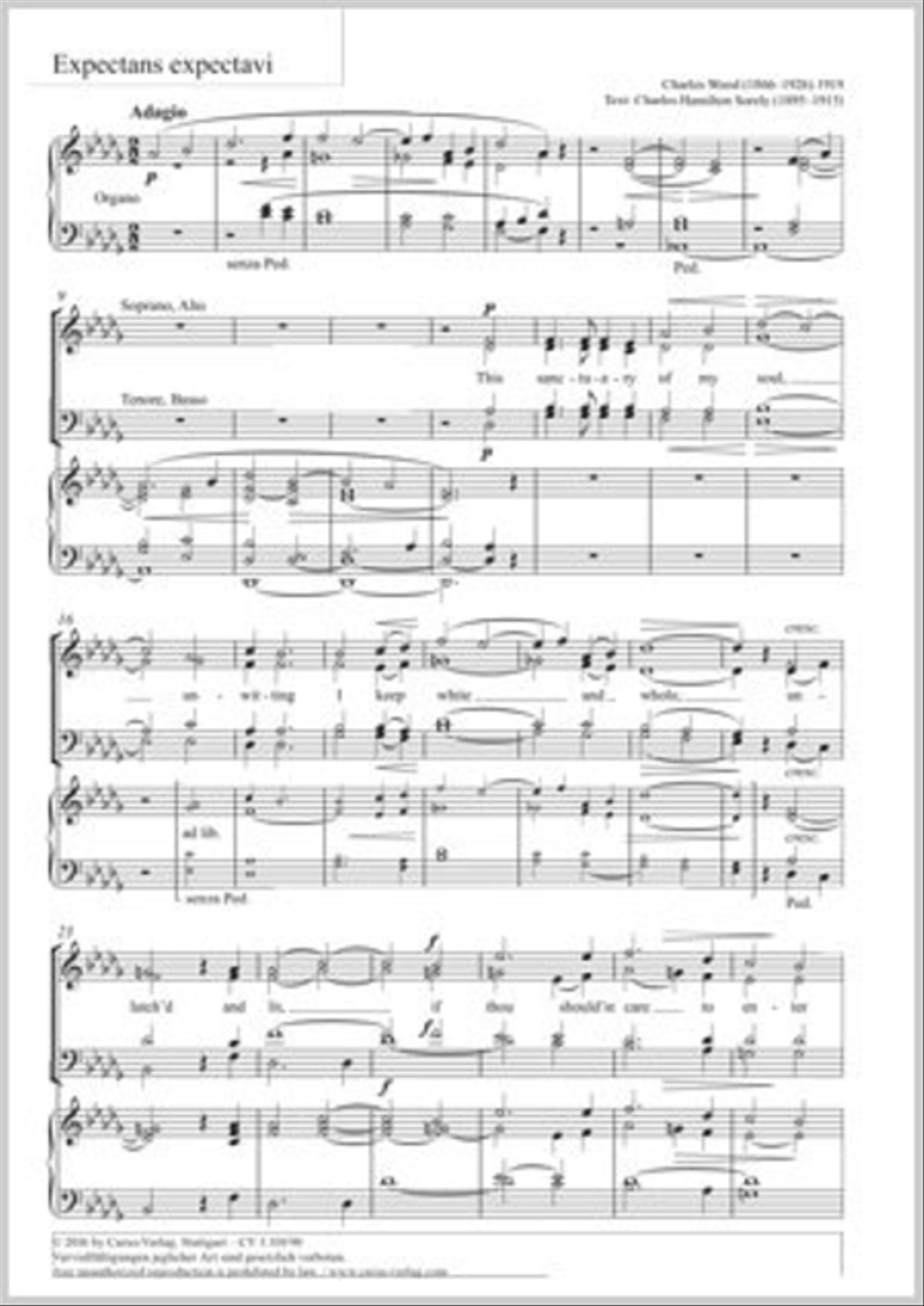 Expectans expectavi 4-Part scores gallery preview page 1