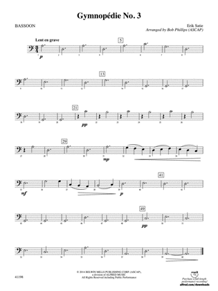 Gymnopédie No. 3: Bassoon