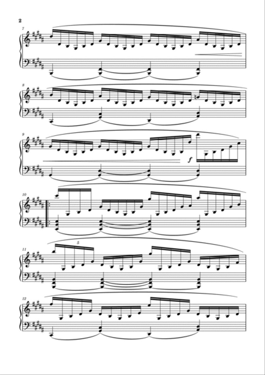 Caught in the storm Piano Solo scores gallery preview page 2