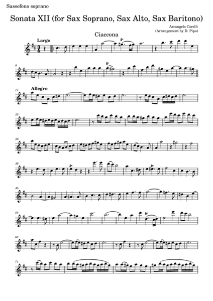 Sonata XII Opus.2