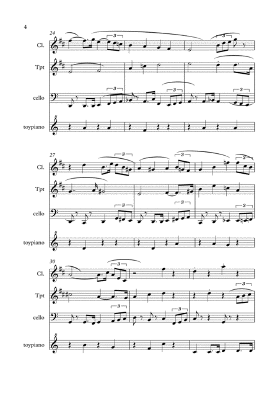 la vie est jolie sans savoir Small Ensemble scores gallery preview page 4