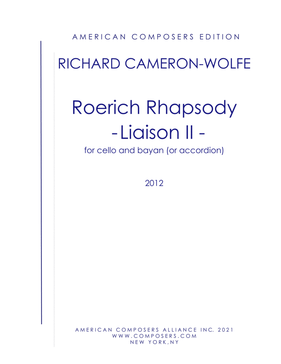 [Cameron-Wolfe] Roerich Rhapsody - Liason II String Duet scores gallery preview page 1