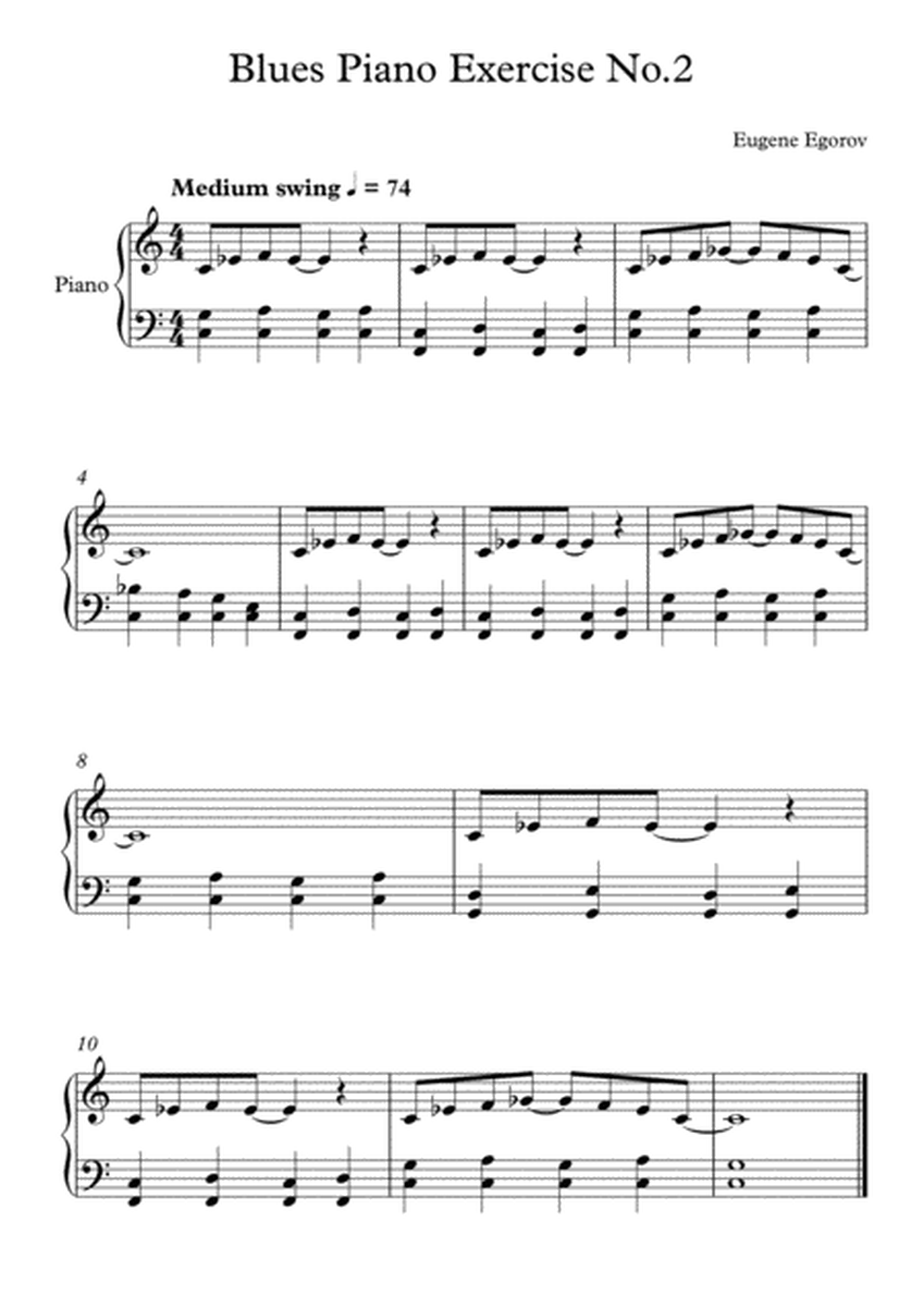 Blues Piano Exercise No.2 image number null