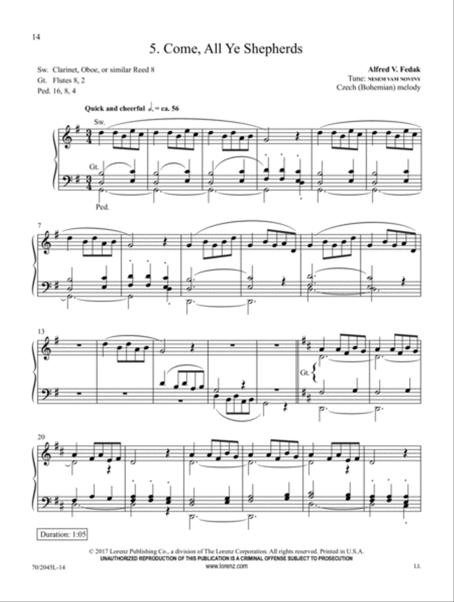 A Ring of Carols Organ Solo scores gallery preview page 6