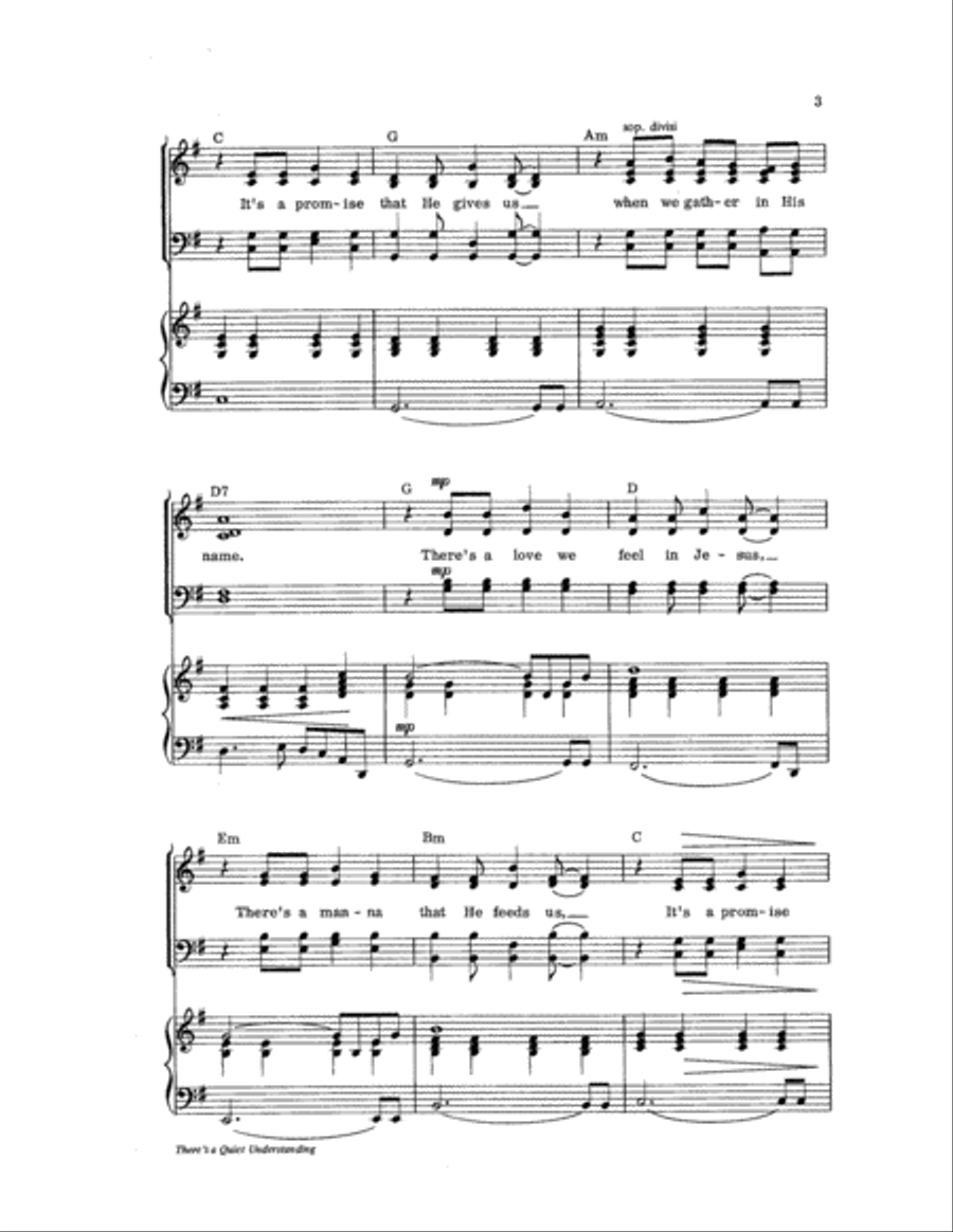 There's a Quiet Understanding Choir scores gallery preview page 3