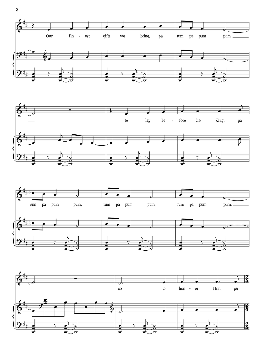 The Little Drummer Boy The Little Drummer Boy Acoustic Guitar scores gallery preview page 2