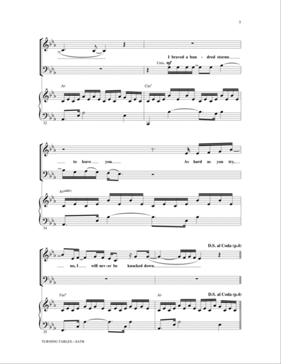 Turning Tables 4-Part scores gallery preview page 6