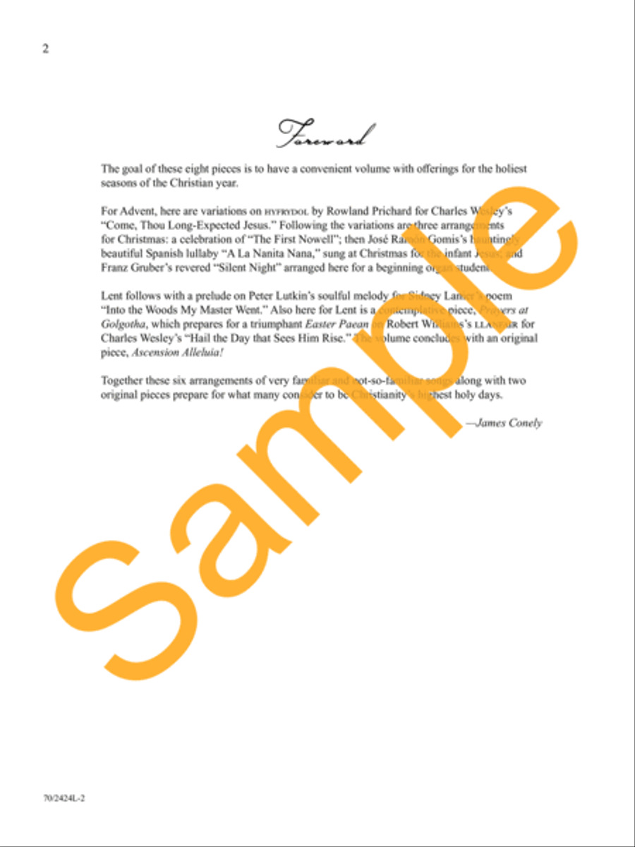 Advent to Ascension Organ Solo scores gallery preview page 3