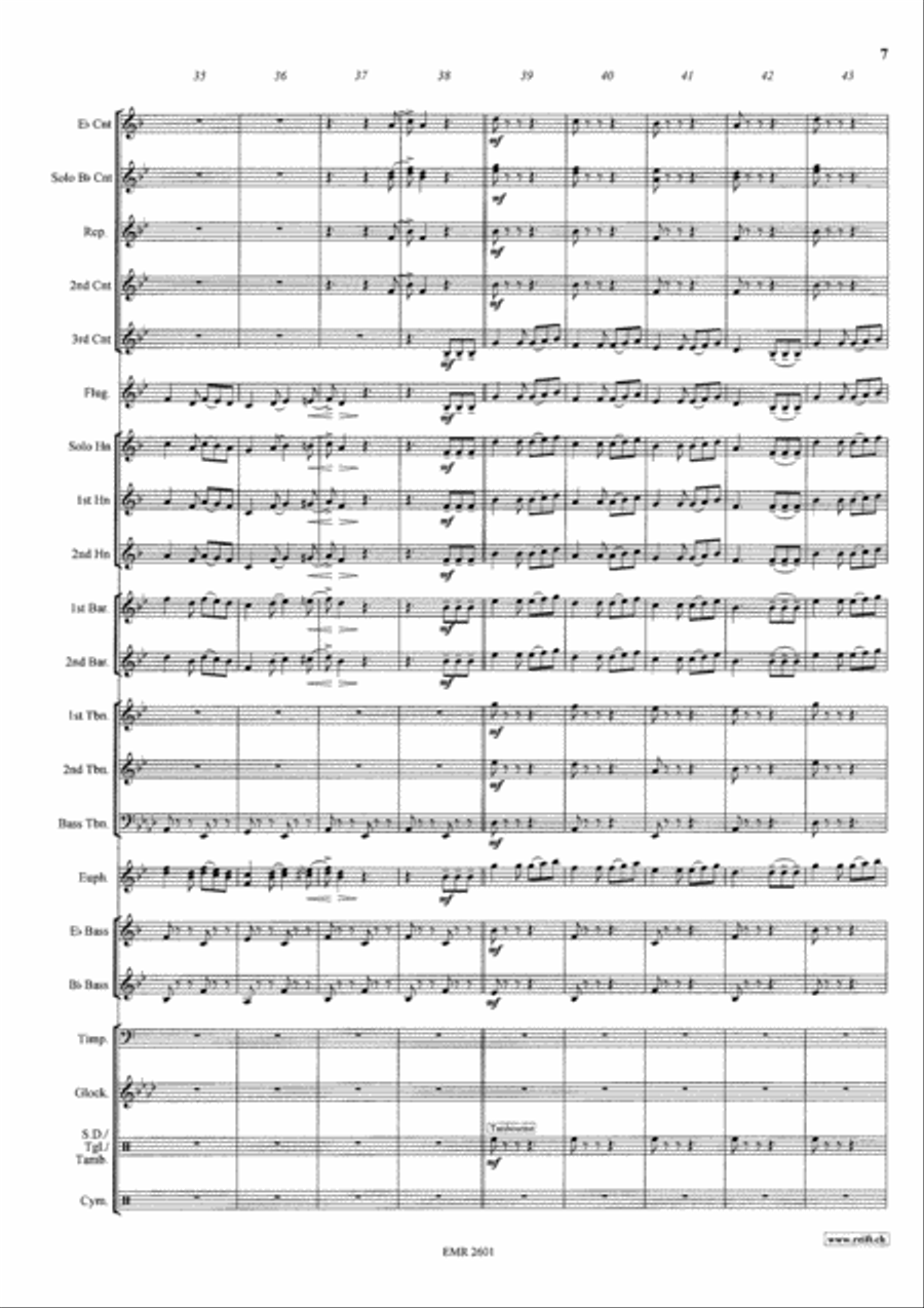 Capriccio Italien Capriccio Italien Brass Band scores gallery preview page 8
