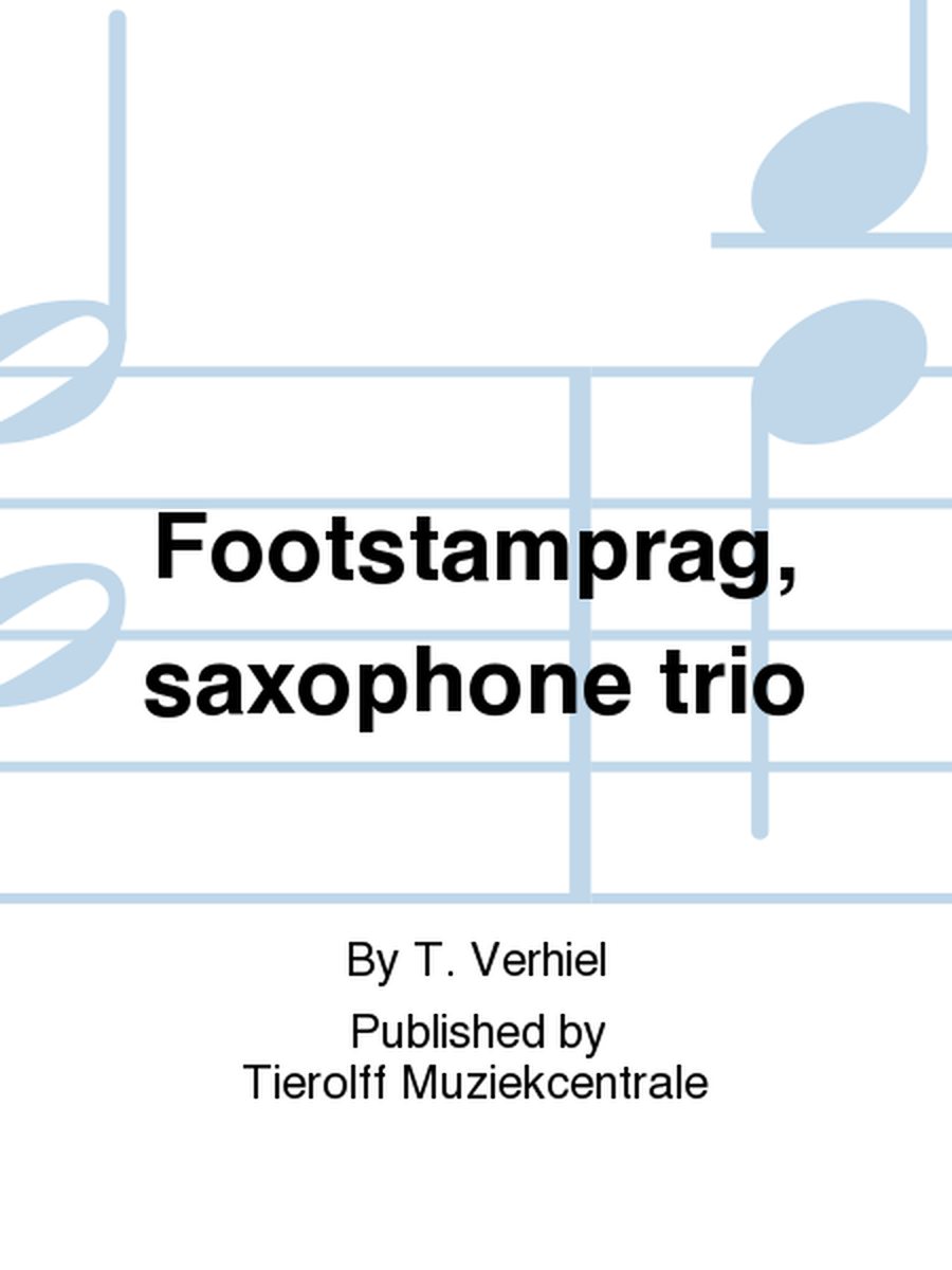 Footstamp Rag, Saxophone Trio