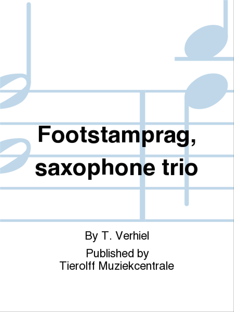 Footstamp Rag, Saxophone Trio