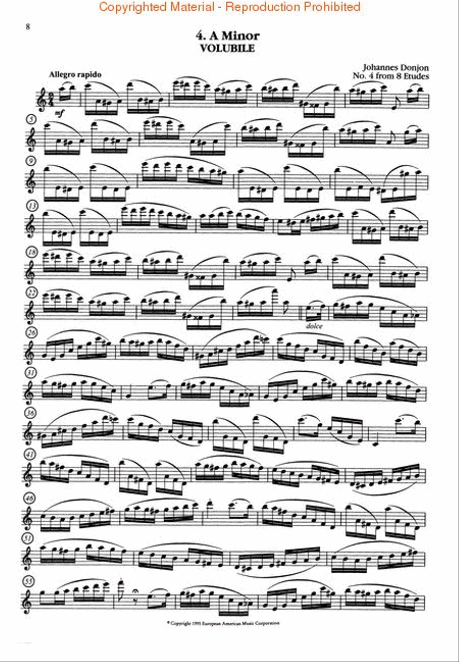 The Flute Etudes Book Flute Solo scores gallery preview page 3