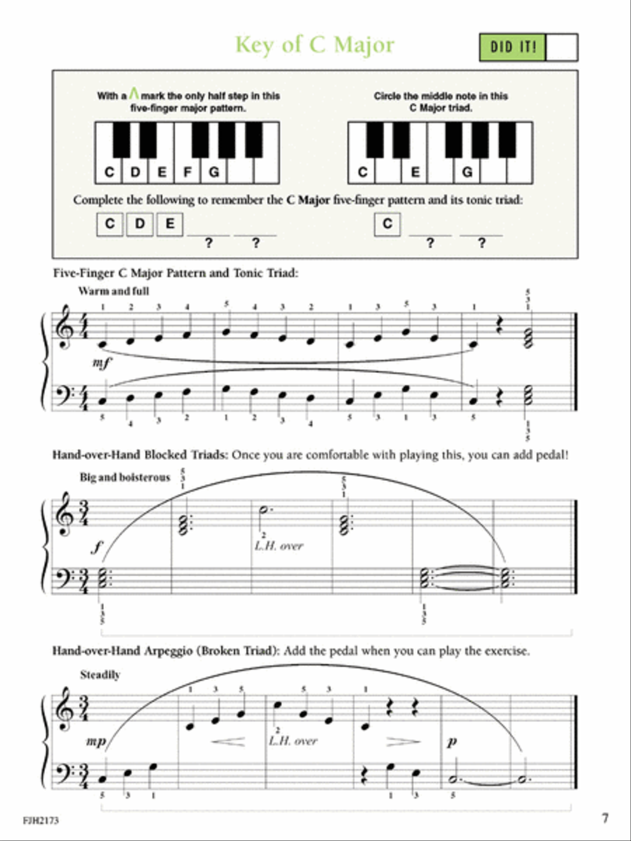 Play Your Scales & Chords Every Day, Book 1 Piano Method scores gallery preview page 3
