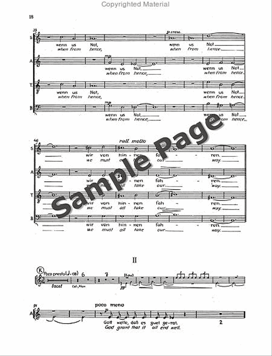 Der Tod Zu Basel Vocal Score 4-Part scores gallery preview page 21