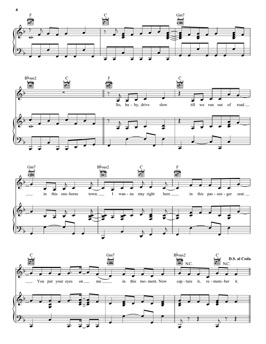 Fearless Piano, Vocal, Guitar scores gallery preview page 4