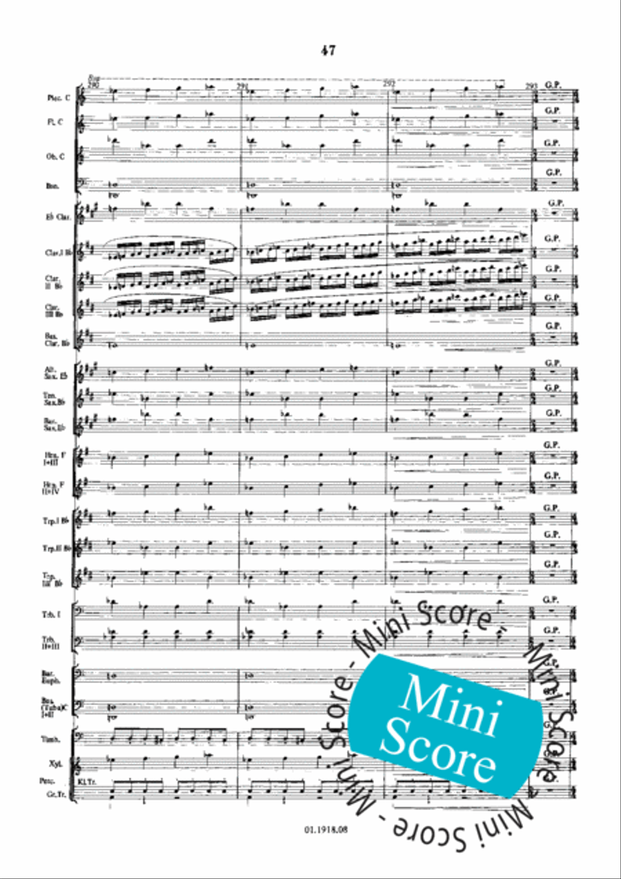 Overture for an Imaginary Play Concert Band scores gallery preview page 51