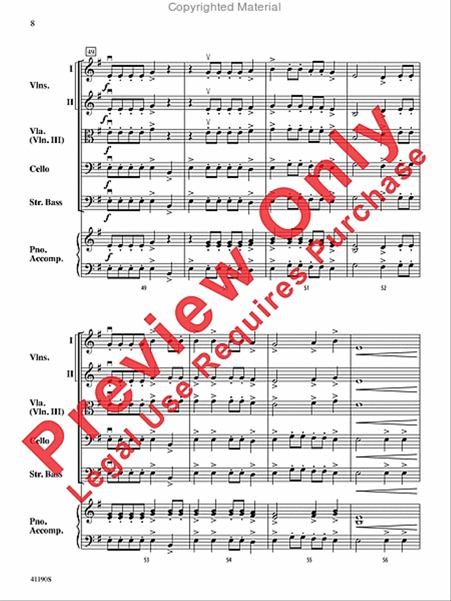 Fire Dragon Mountain Fire Dragon Mountain String Orchestra scores gallery preview page 8