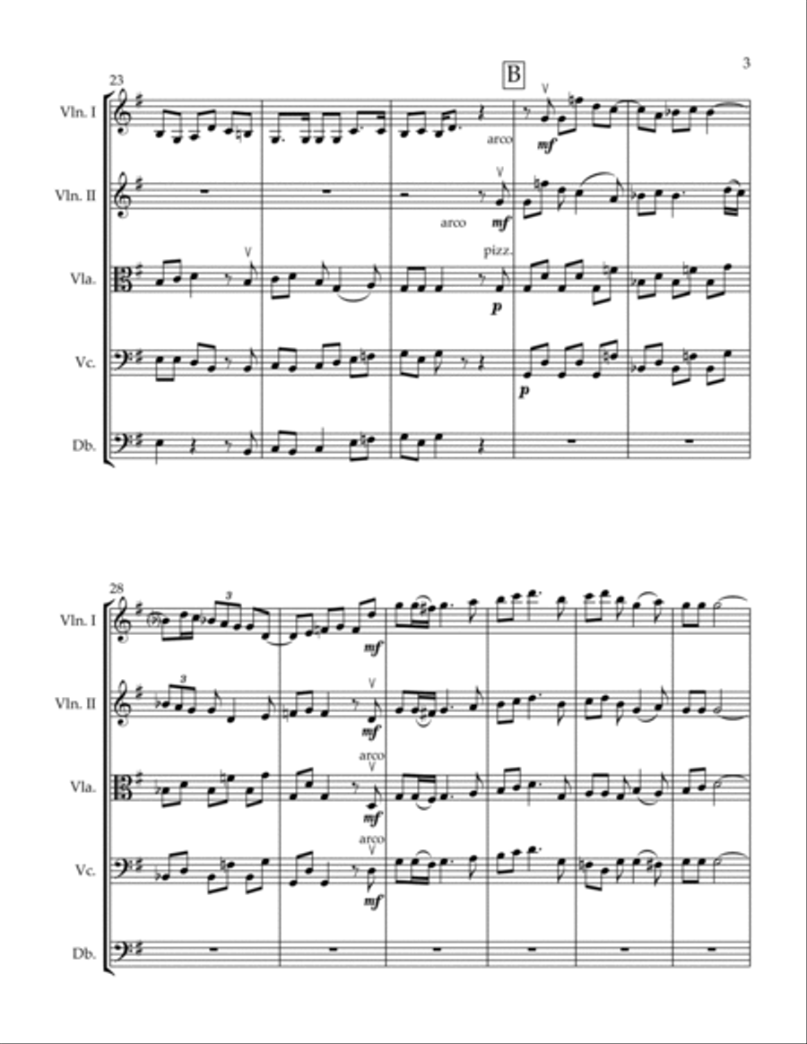 THE WEXFORD CAROL ARRANGED FOR STRING ORCHESTRA String Orchestra scores gallery preview page 3
