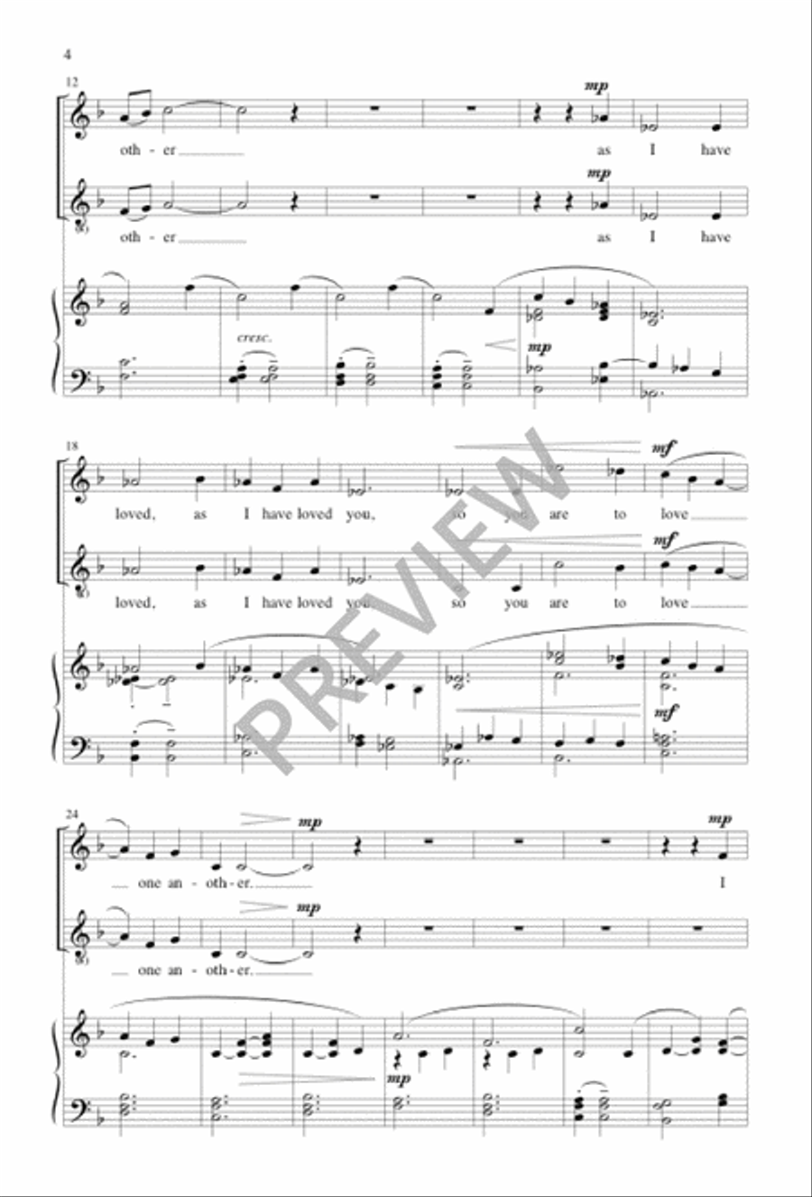 I Give You a New Commandment 2-Part scores gallery preview page 3