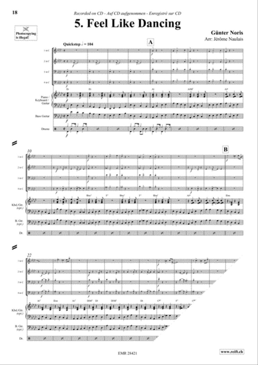 Let's Dance Volume 2 Let's Dance Volume 2 Woodwind Quartet scores gallery preview page 7