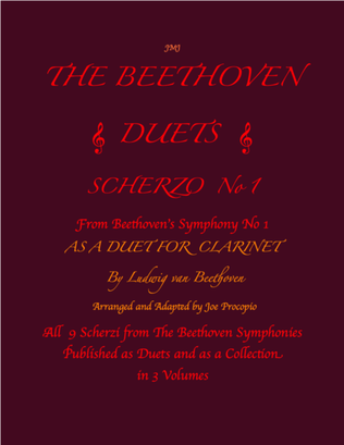 The Beethoven Duets For Clarinet Scherzo No. 1