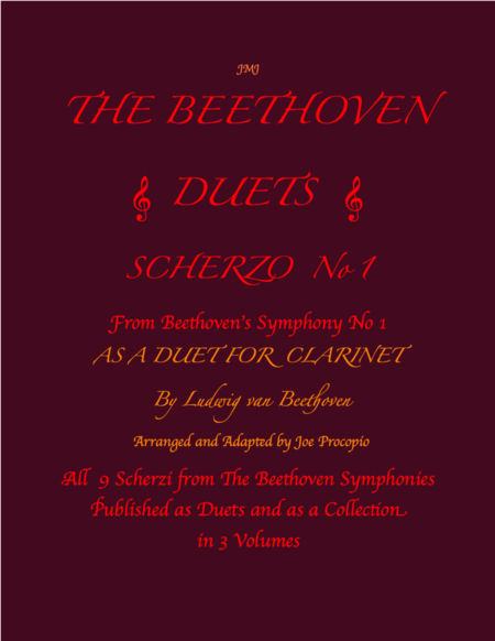 The Beethoven Duets For Clarinet Scherzo No. 1 image number null