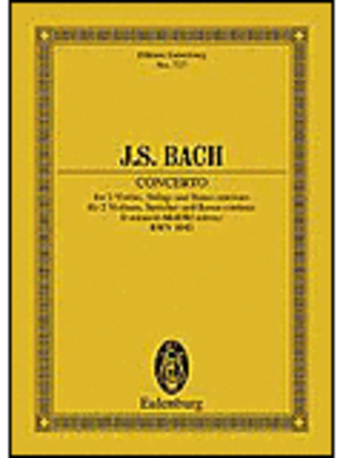 Book cover for Concerto in D Minor, BWV 1043