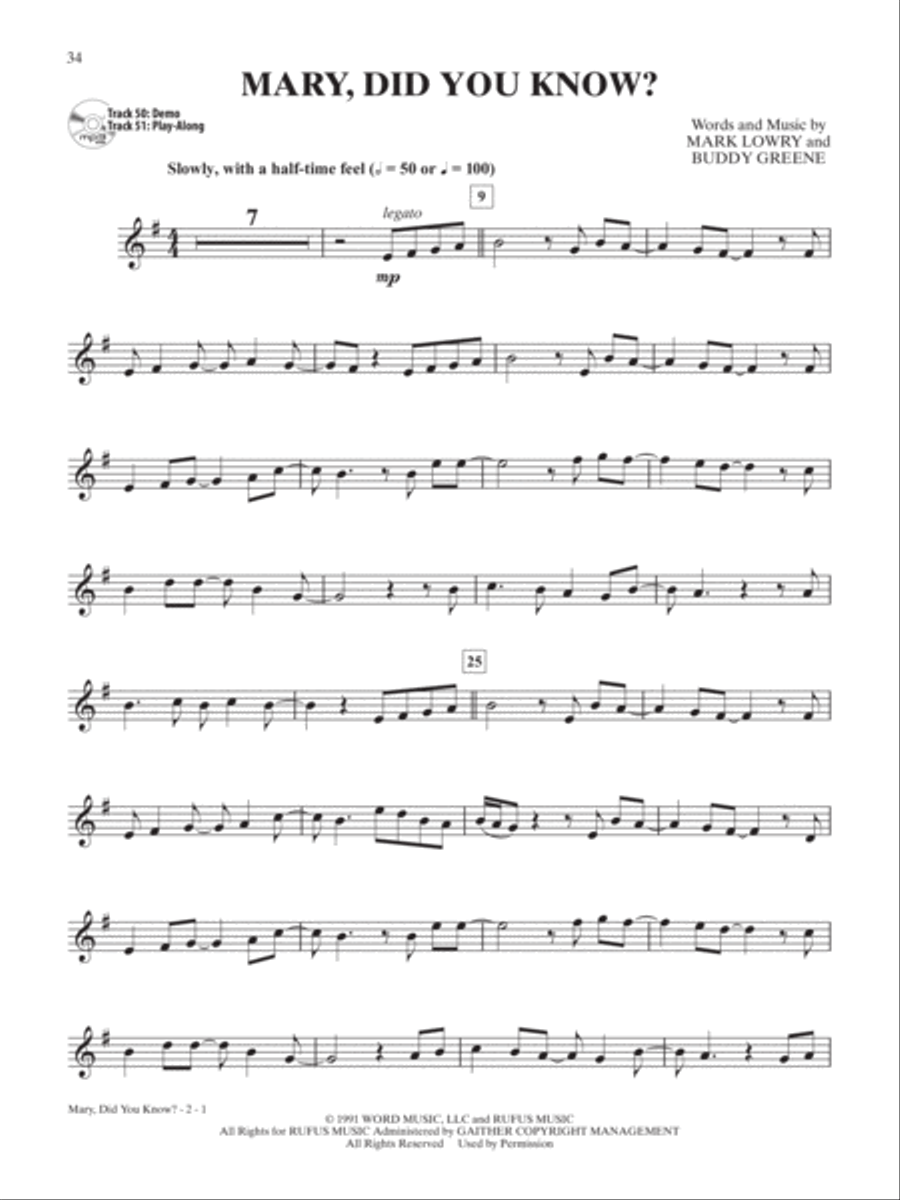 Ultimate Christmas Instrumental Solos Trumpet Solo scores gallery preview page 11