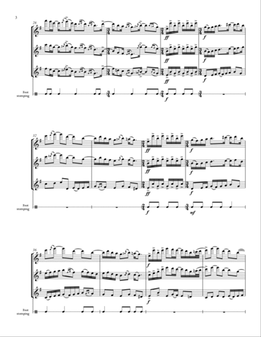MUSICA PARA UN ANTIGUO GOBERNANTE (Music for an Ancient Ruler) for flute trio Flute Trio scores gallery preview page 4