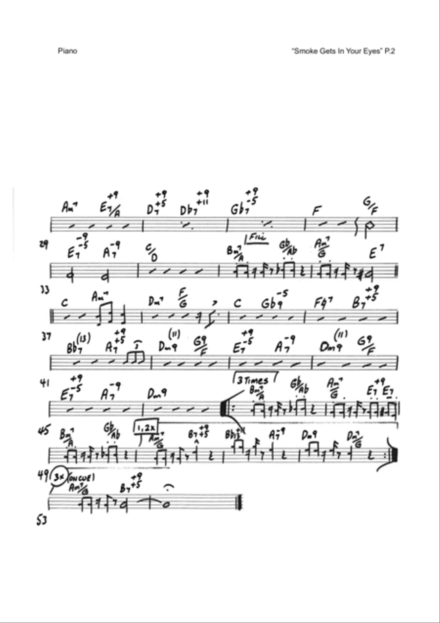 Smoke Gets In Your Eyes Bass Voice scores gallery preview page 4
