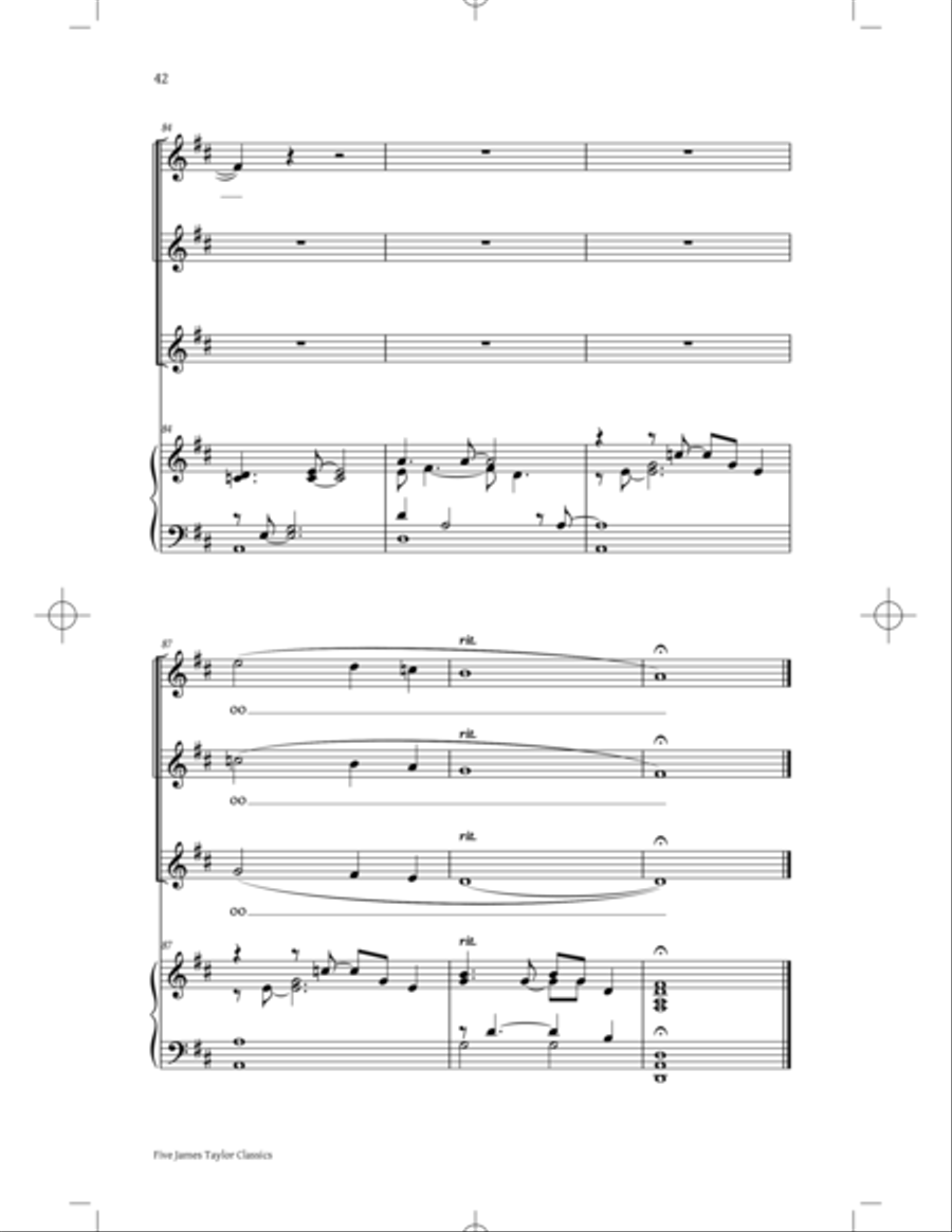 You've Got A Friend: Five James Taylor Classics SSA scores gallery preview page 40