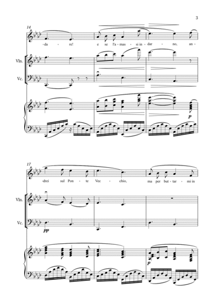 O Mio Babbino Caro (for soprano and piano trio)