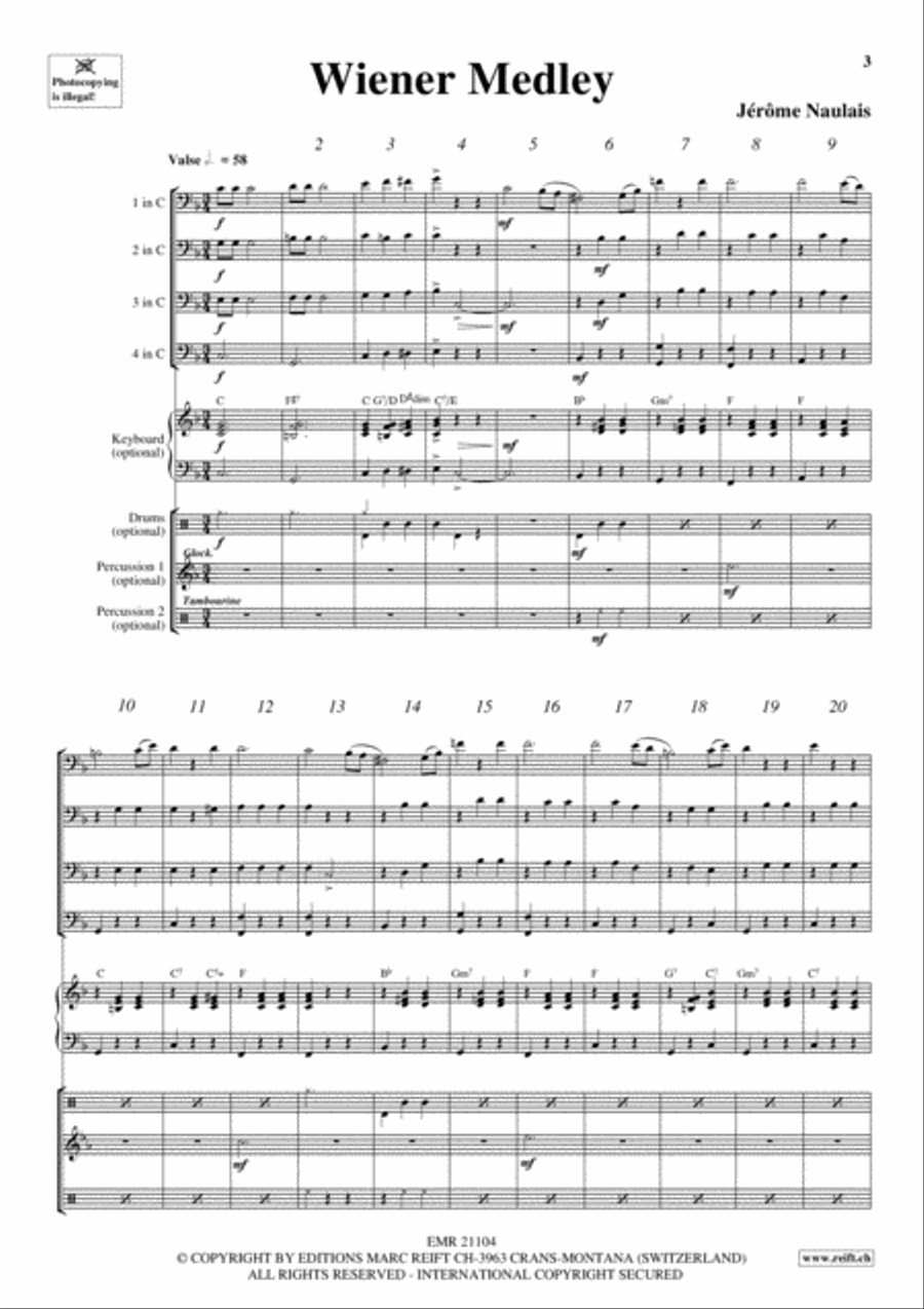 Wiener Medley Wiener Medley Cello scores gallery preview page 3