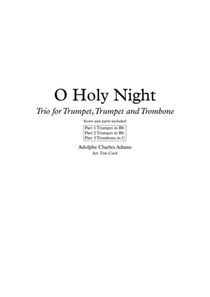 Book cover for O Holy Night. Trio for Trumpet, Trumpet and Trombone.