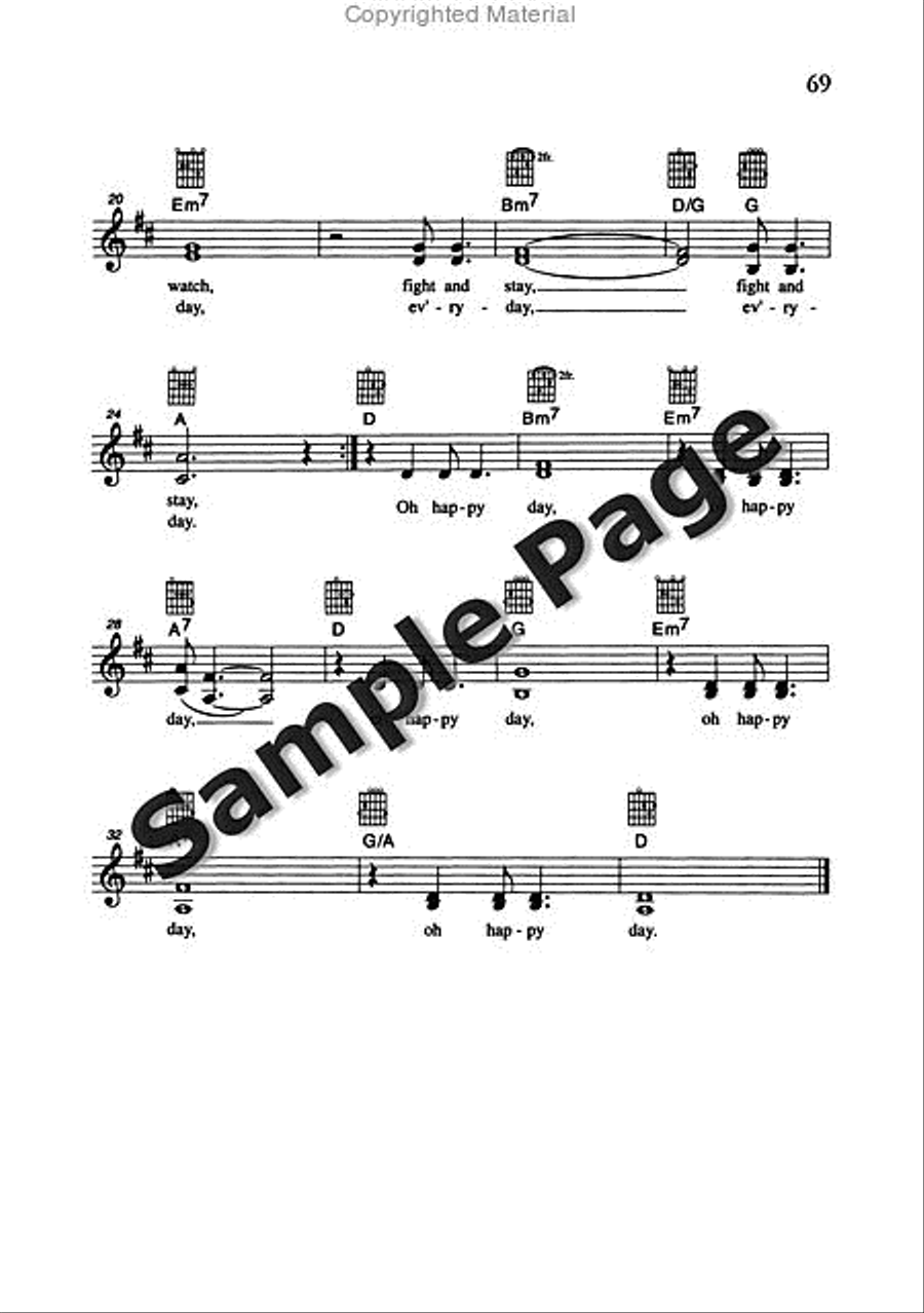Best of Spirituals & Gospels Acoustic Guitar scores gallery preview page 70