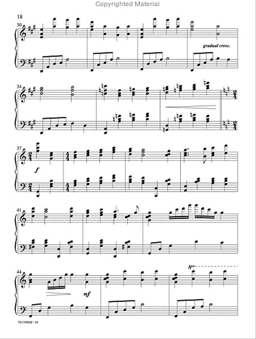 Filled with Thankfulness Piano Solo scores gallery preview page 15