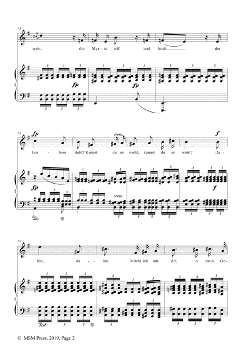 Schumann-Mignon(Kennst du das Land),Op.98a No.1,in e minor,for Vioce&Pno