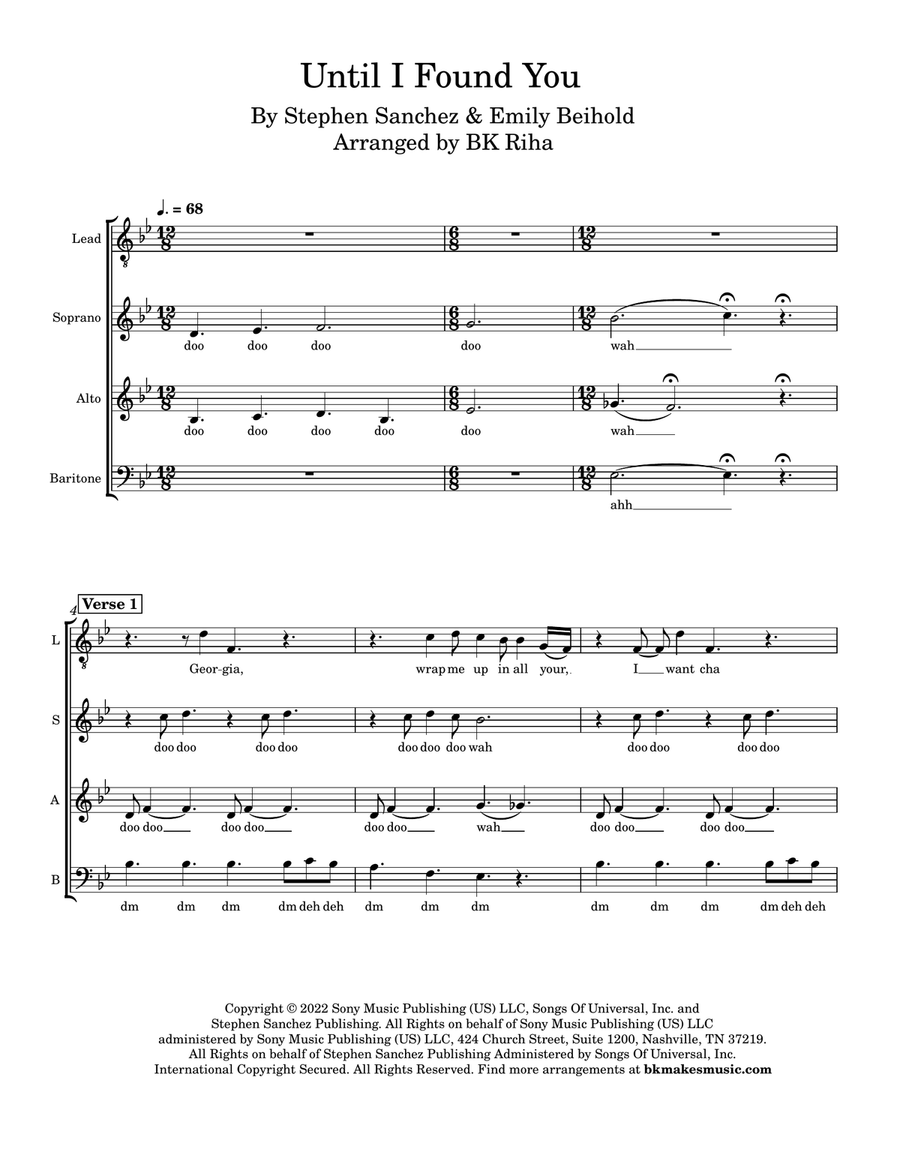 Until I Found You 3-Part scores gallery preview page 2