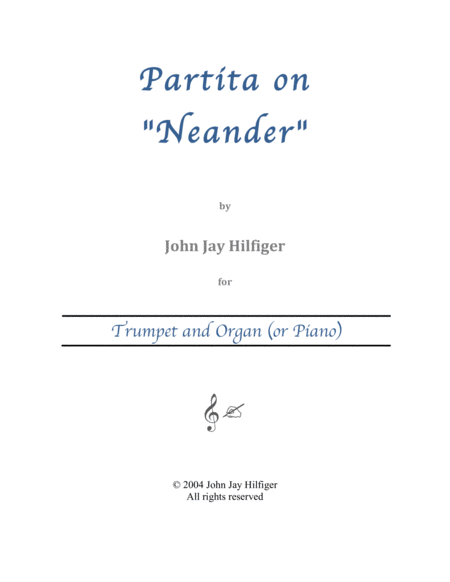Partita on "Neander" for Trumpet and Organ image number null