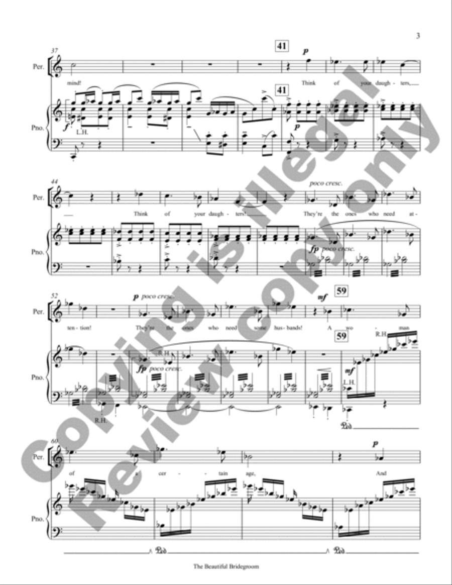 The Beautiful Bridegroom (Piano/Vocal Score) Choir scores gallery preview page 10