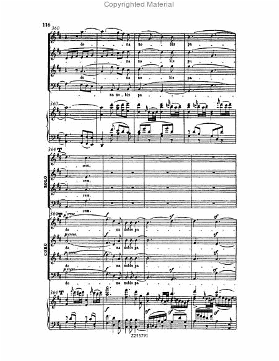 Missa Solemnis, Op.123 Choir scores gallery preview page 116