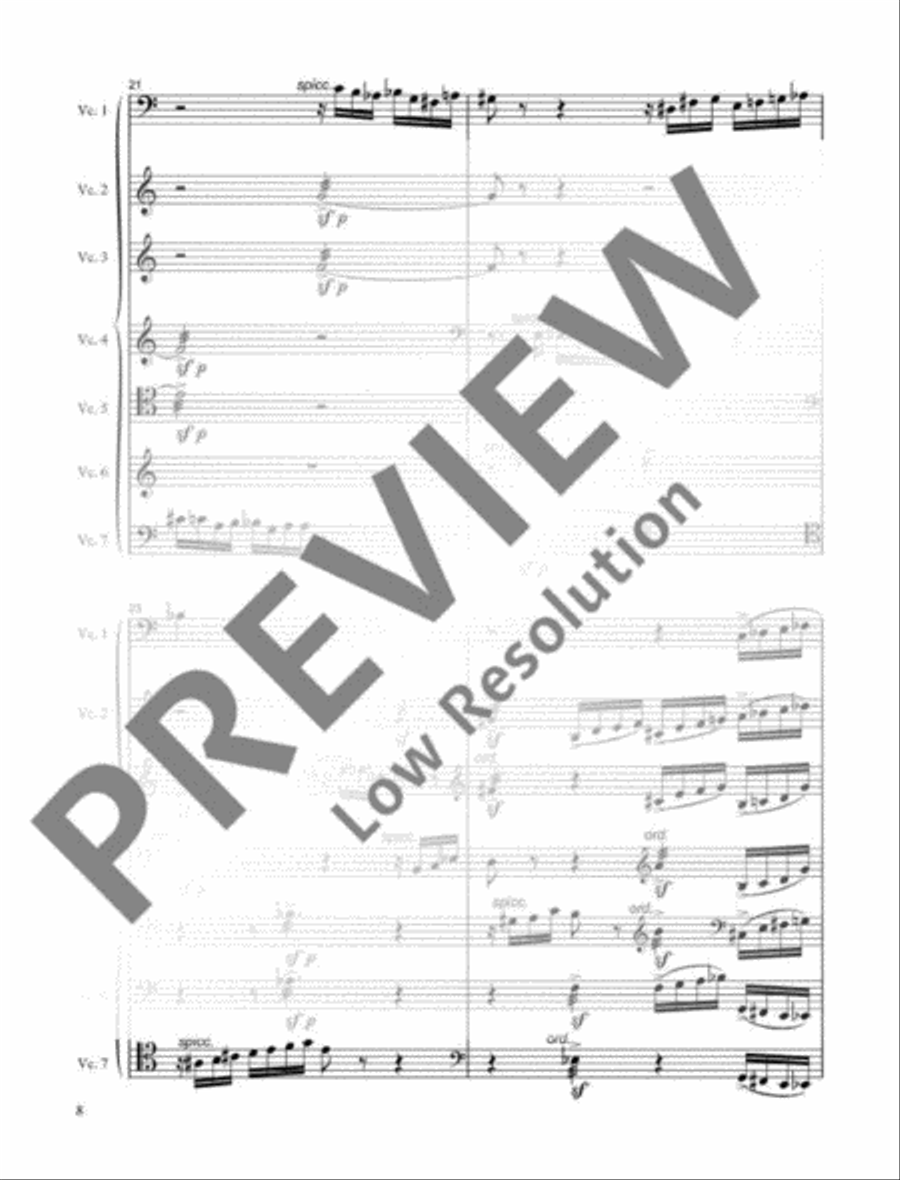Sonata Cello scores gallery preview page 9