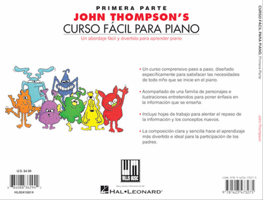 John Thompson's Curso Fácil Para Piano