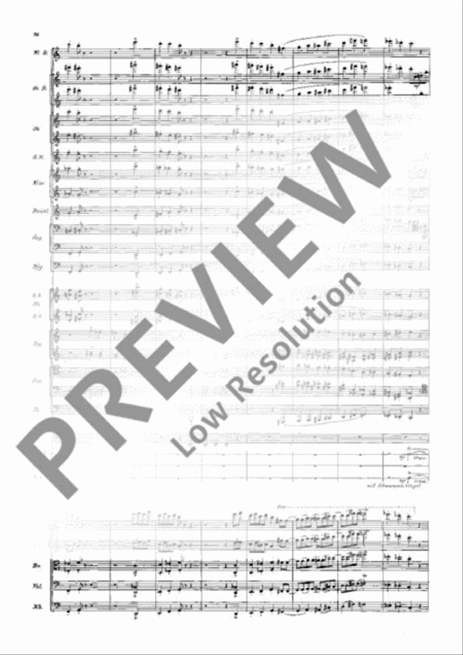 Symphony in E flat Major Orchestra scores gallery preview page 21